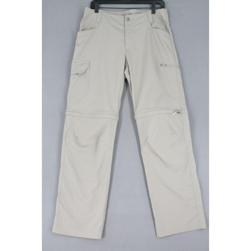 Columbia Men's 32x30 PFG Beige Omni-Shade Convertible Pants Shorts Size
